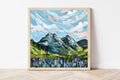 Glacier National Park Fine Art Print, Montana Mountain Landscape Painting