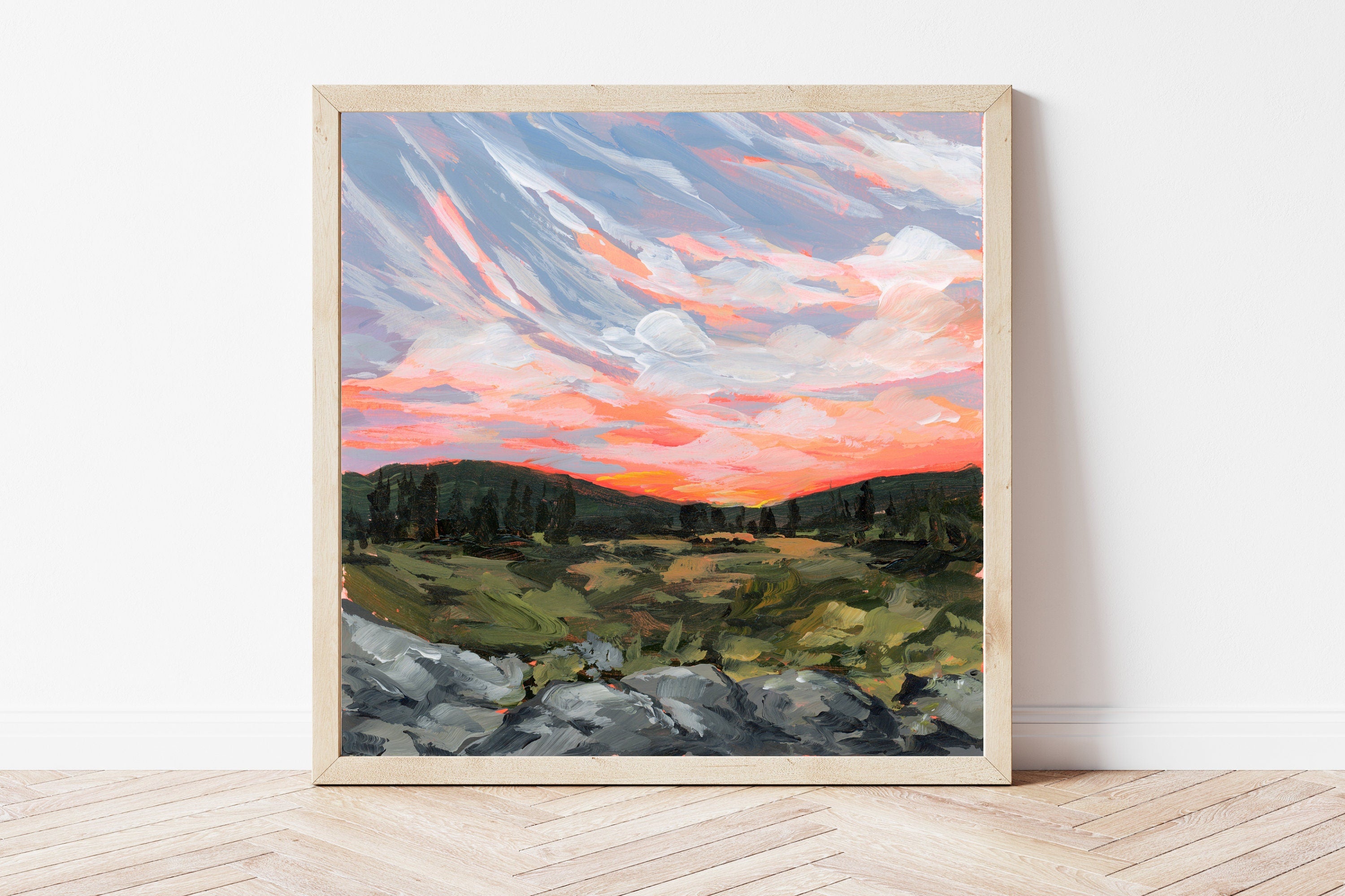 Dolly Sods Wilderness Fine Art Print, West Virginia Landscape Painting