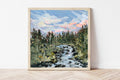 Minnesota Landscape Fine Art Print – Forest Painting, Outdoorsy Gift