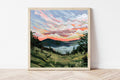 Upstate New York Fine Art Print – Saranac Lake Landscape Painting