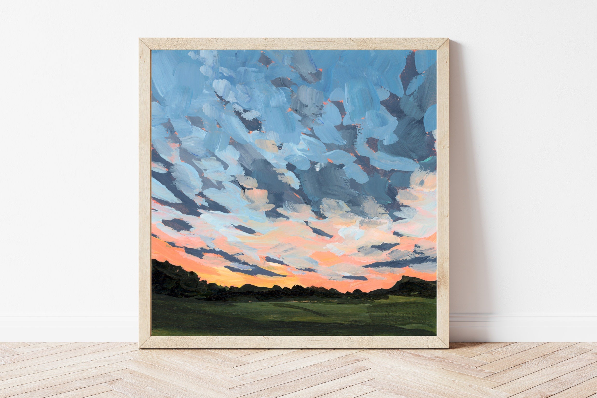 Missouri Sunset Fine Art Print, Midwest Landscape Painting