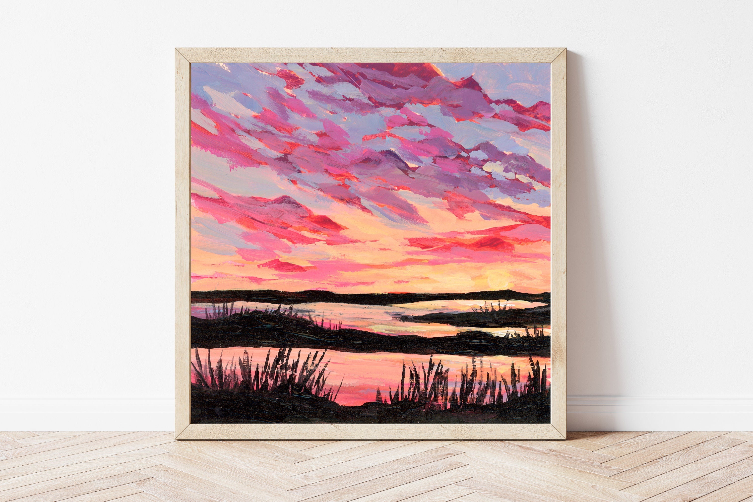 Delaware Sunset Fine Art Print, Bombay Hook National Wildlife Refuge Landscape