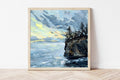 Lake Superior Sunrise Art Print: Michigan Winter Landscape, Upper Peninsula Artwork
