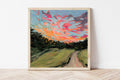Lexington Kentucky Sunset Fine Art Print – Landscape Painting