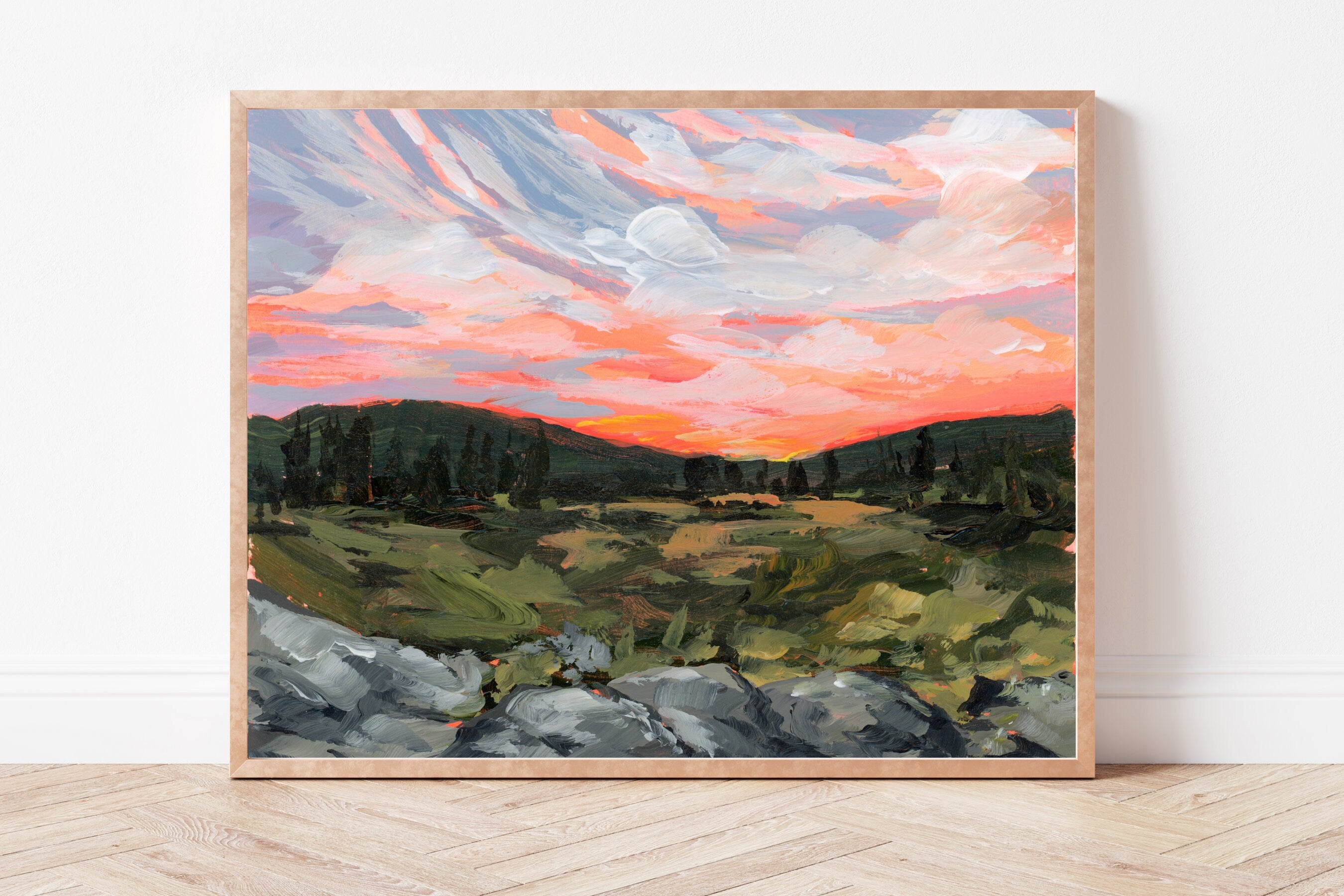 Dolly Sods Wilderness Fine Art Print, West Virginia Landscape Painting