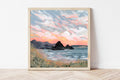 Cannon Beach Oregon Fine Art Print : Haystack Rock, Pacific Northwest Painting