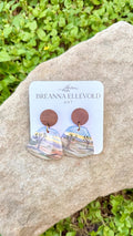 Joshua Tree, California HAND PAINTED EARRINGS