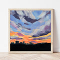 Fort Worth Texas Fine Art Print, Sunset Skyline Artwork