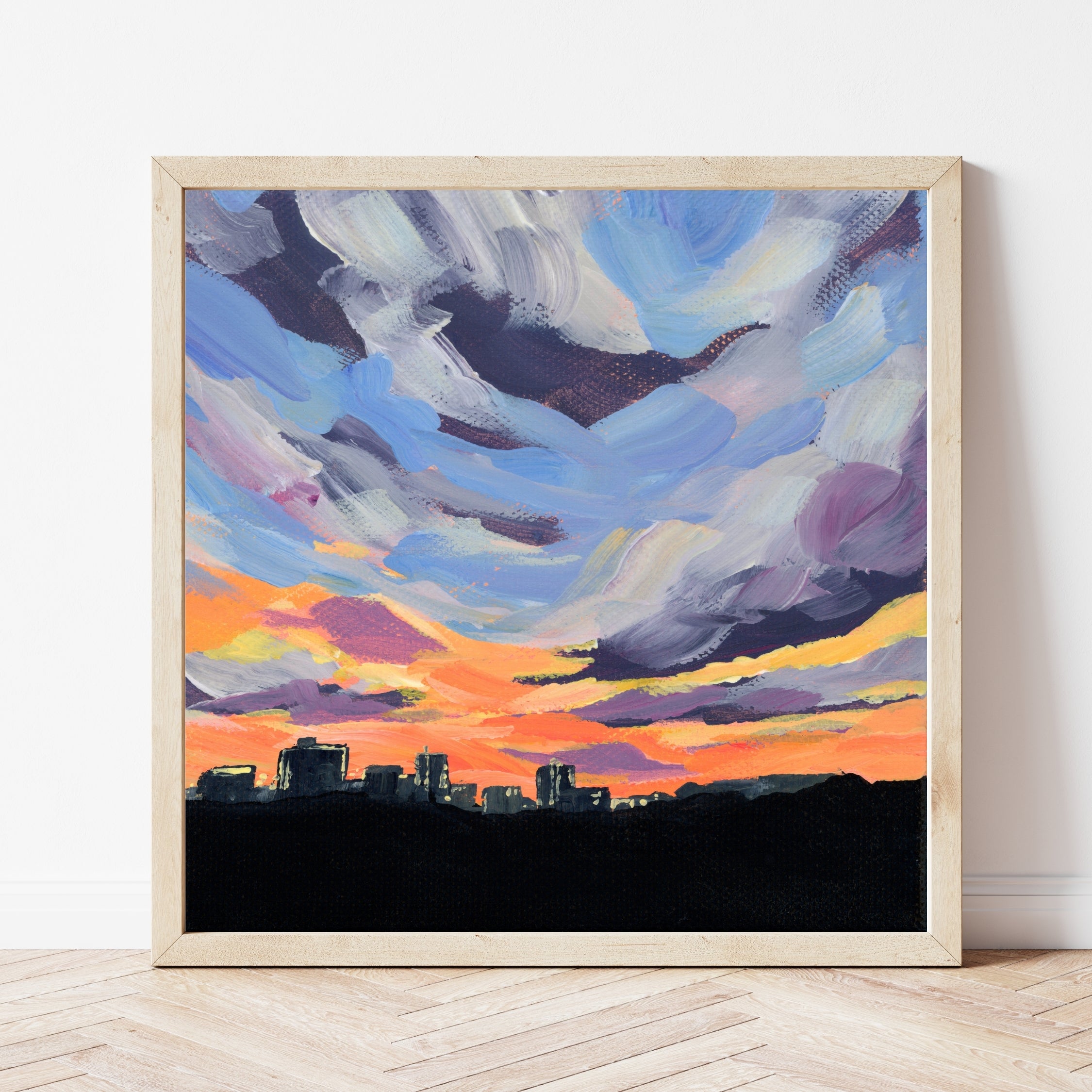 Fort Worth Texas Fine Art Print, Sunset Skyline Artwork