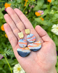 Haleakala Sunrise, Hawaii HAND PAINTED EARRINGS