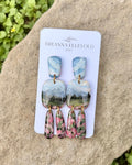 Mount Rainier, Washington HAND PAINTED EARRINGS