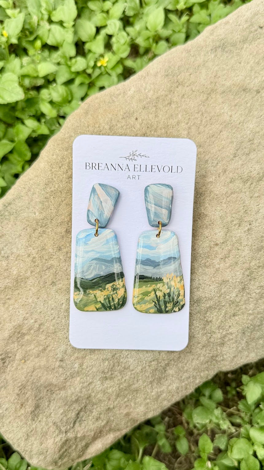 Guadalupe Mountains, Texas HAND PAINTED EARRINGS