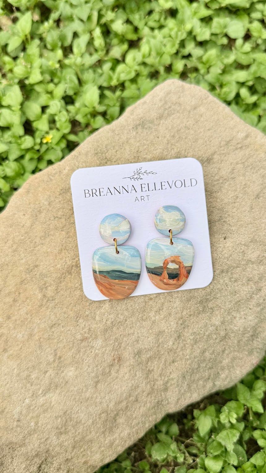 Arches National Park, Utah HAND PAINTED EARRINGS