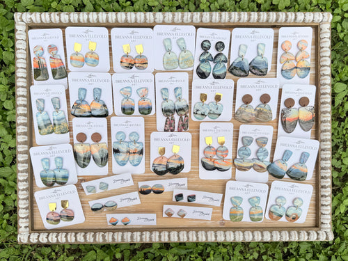Big Bend, Texas HAND PAINTED EARRINGS