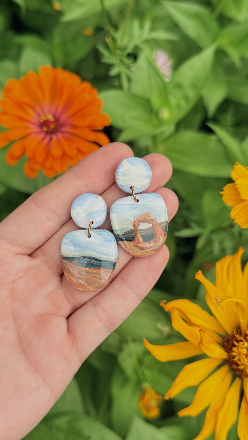Arches National Park, Utah HAND PAINTED EARRINGS