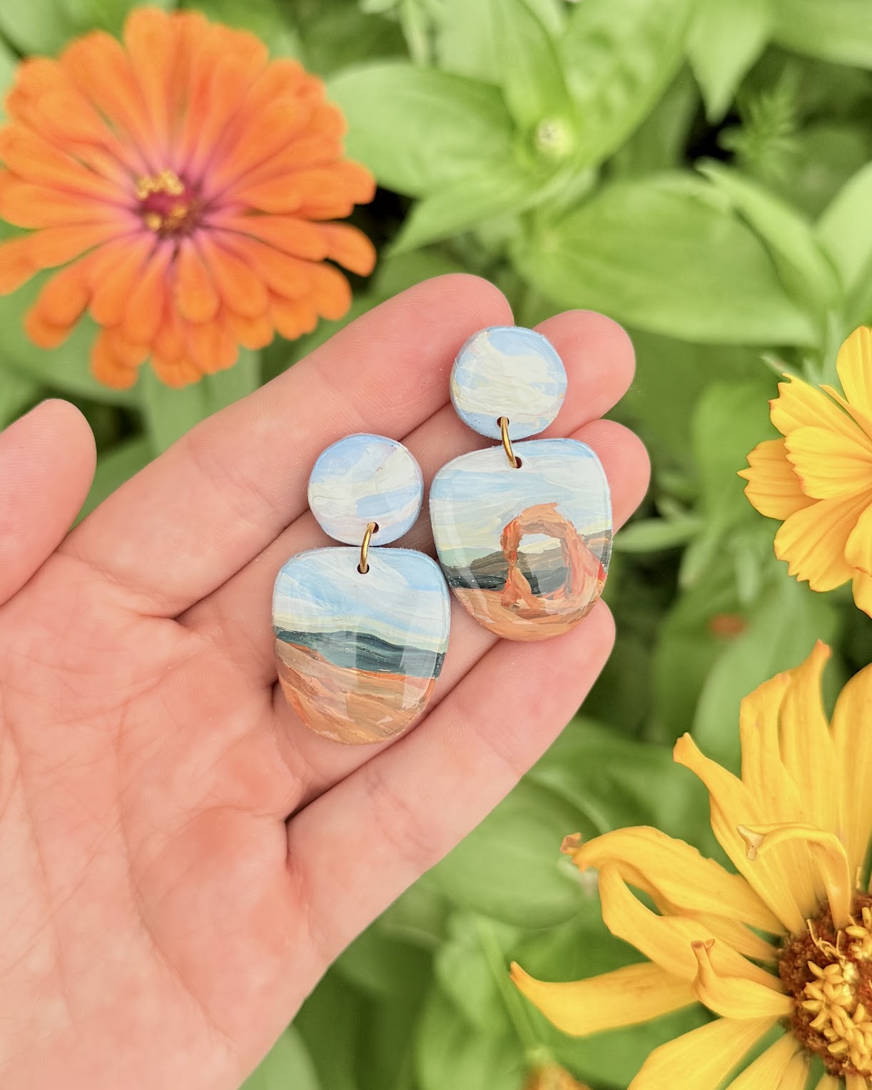 Arches National Park, Utah HAND PAINTED EARRINGS