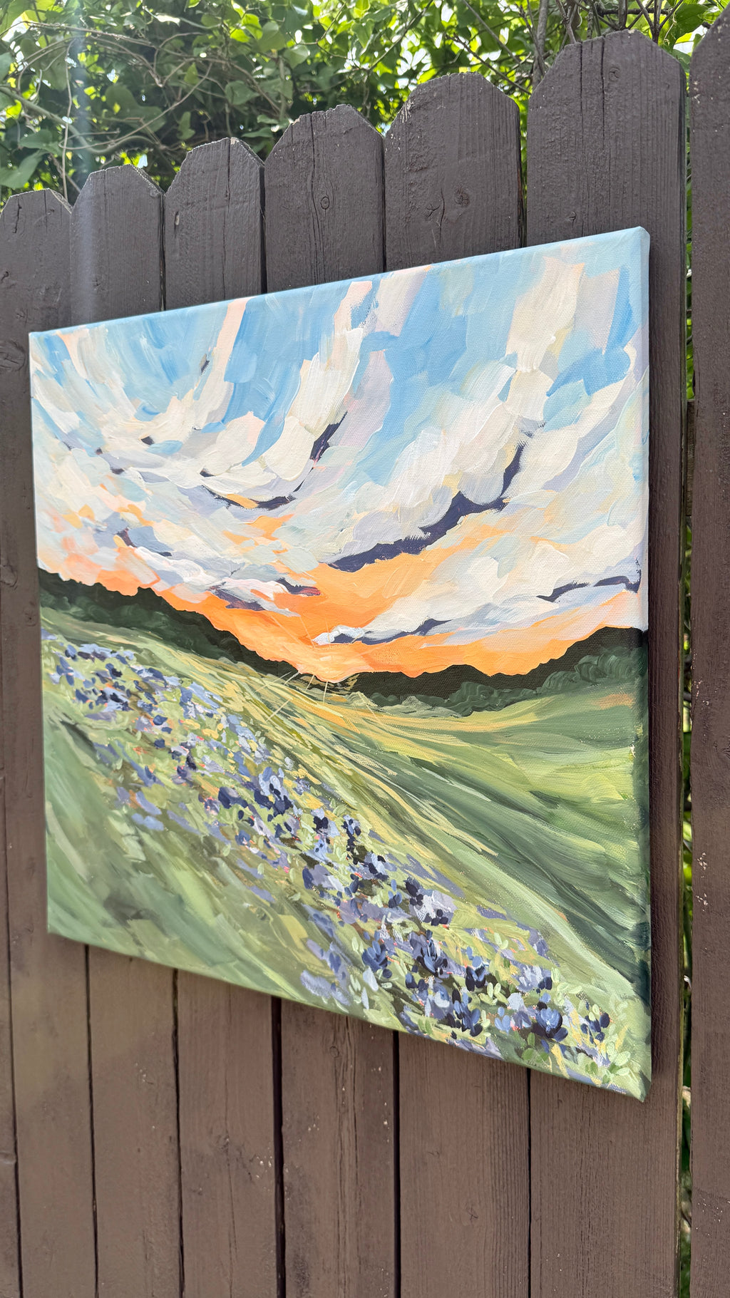 Bluebonnet Season, 18x18 ORIGINAL