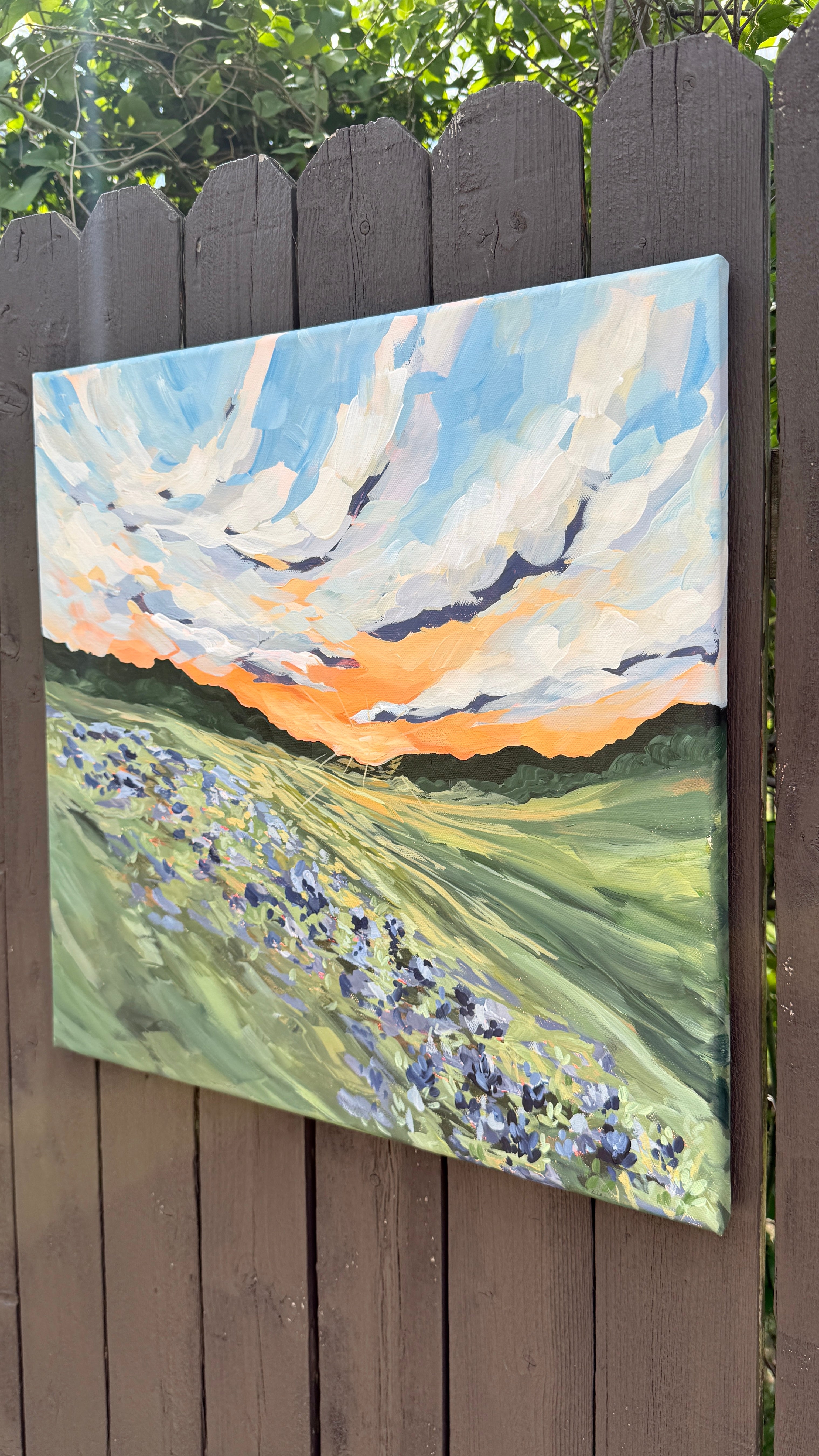 Bluebonnet Season, 18x18 ORIGINAL