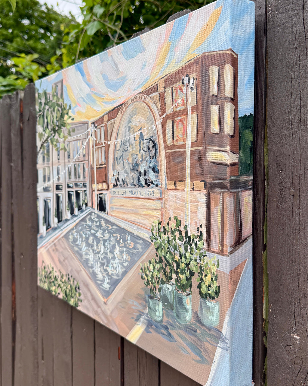 Spring in Sundance Square, 16x20 ORIGINAL