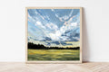 Storm Clouds Fine Art Print, Rural Landscape Painting