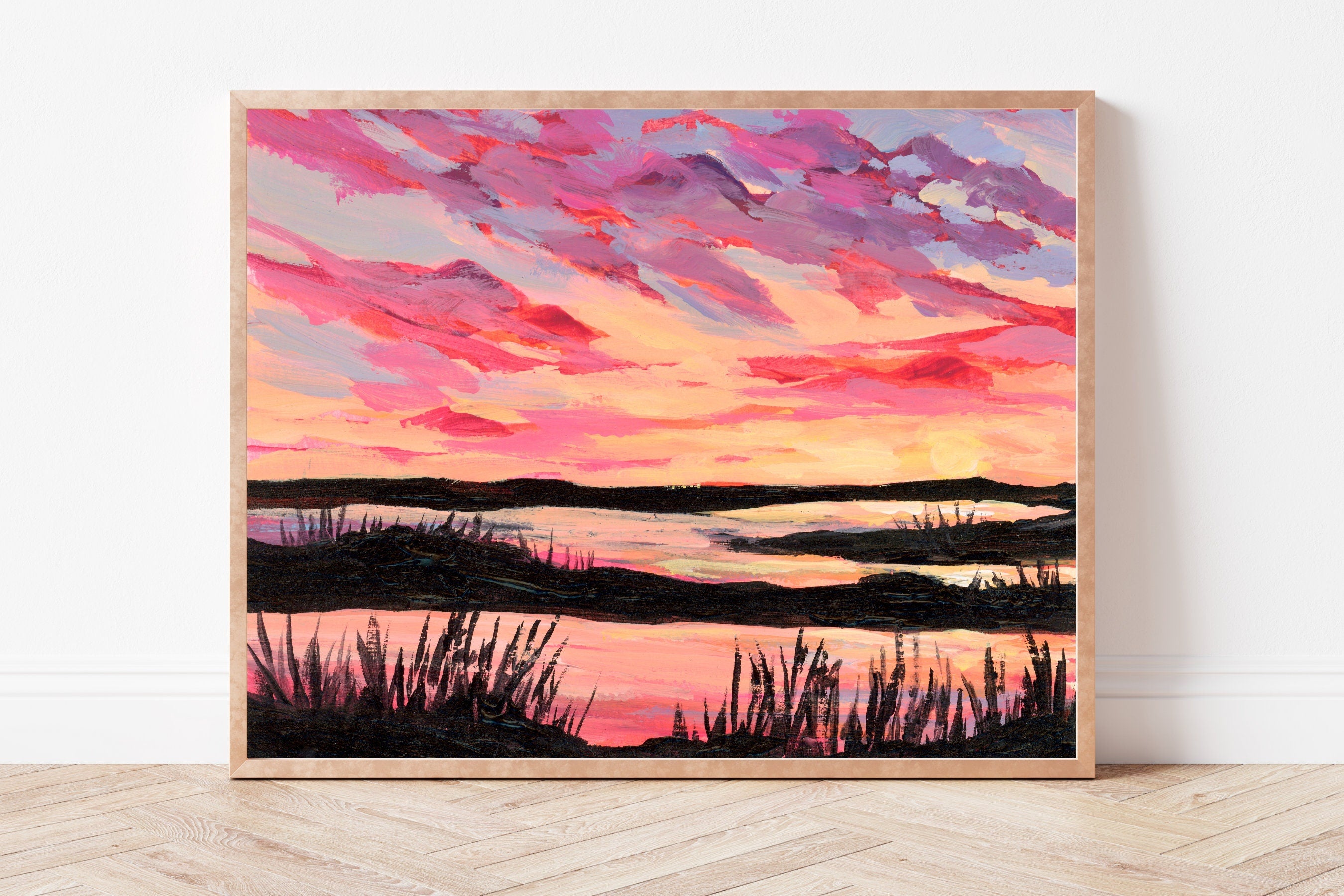 Delaware Sunset Fine Art Print, Bombay Hook National Wildlife Refuge Landscape