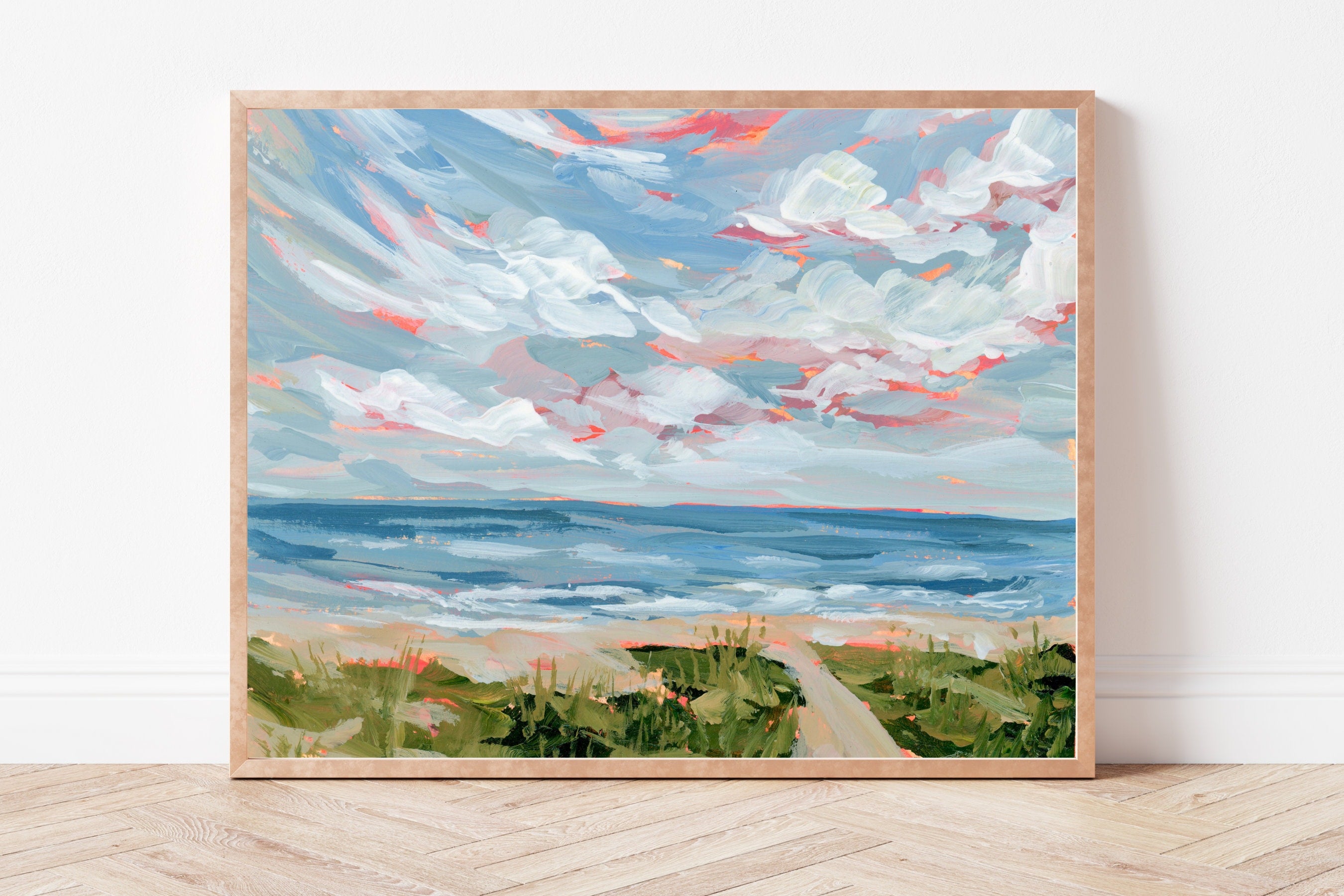 South Carolina Beach Fine Art Print, Coastal Landscape Painting, Hilton Head Artwork