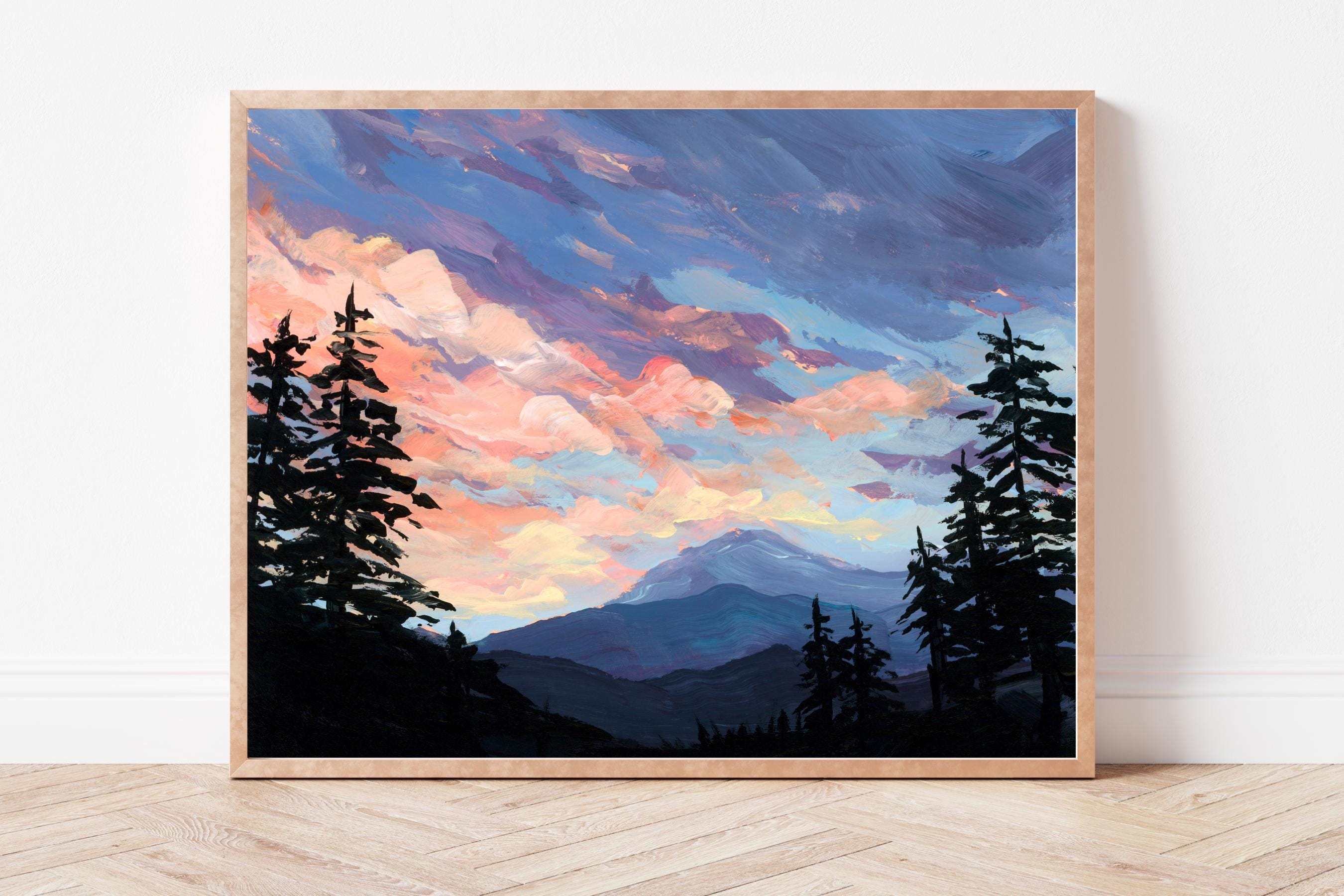 Colorado Sunrise Fine Art Print, Breckenridge Wall Art, Mountain Landscape Painting